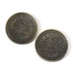 2518-6-Cowboy Scorpion Blue Bronze Commemorative Coin
