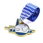 1348-1-Médaille silhouette d'avion de dessin animé pour enfants