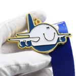 1348-2-Médaille silhouette d'avion en dessin animé pour enfants