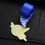 1348-6-Children cartoon airplane silhouette medal