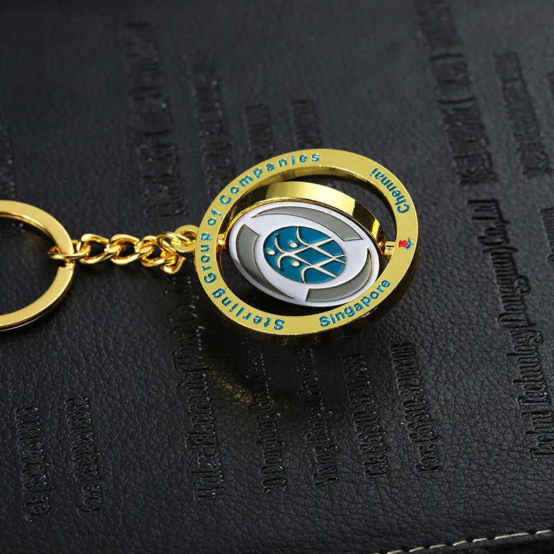 2282-6-Sterling Group Вращающийся брелок с эмалью