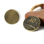 2520-4-Antique Bronze 40th Anniversary Commemorative coin