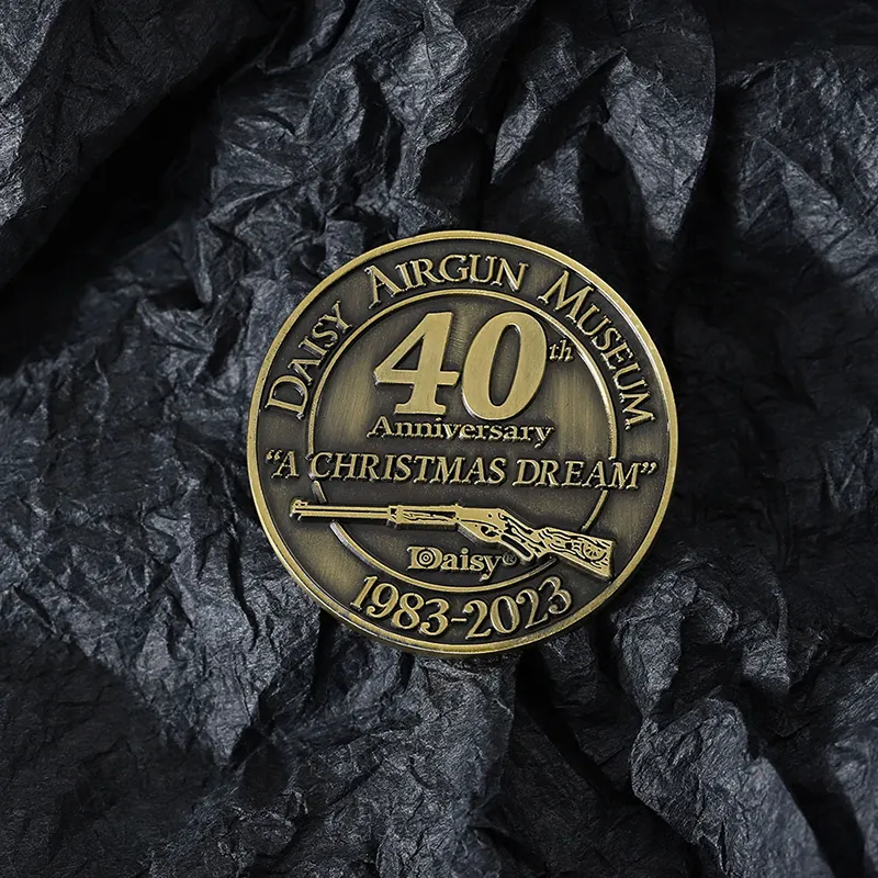 2520-8-Antique Bronze 40th Anniversary Commemorative coin