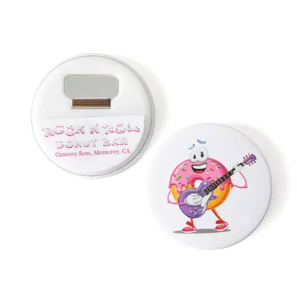 3692-3-Цветной спрей круглый внутренний рот бутылка открывалка холодильник магнит