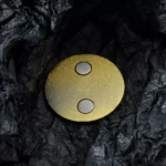 3693-7-Embossed pure electroplating imitation gold fridge magnet