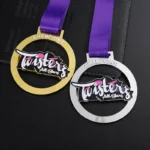 1426-6-Softness competition hollow gold and silver medal