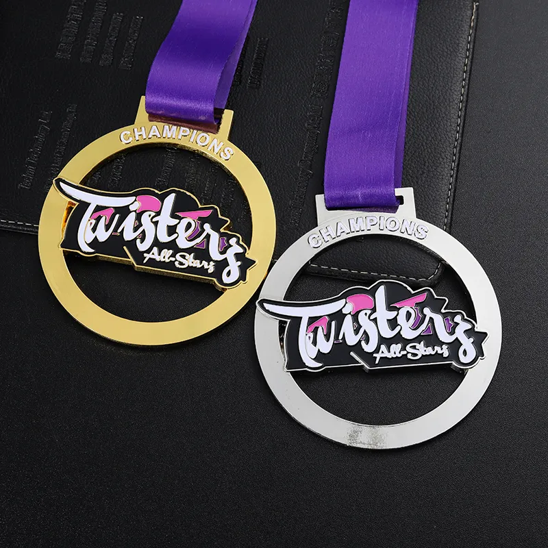 1426-6-Softness competition hollow gold and silver medal