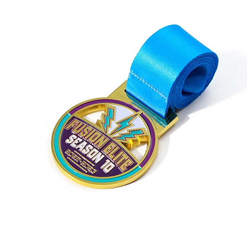 1427-3-Elite hollow baking paint with lightning element medal