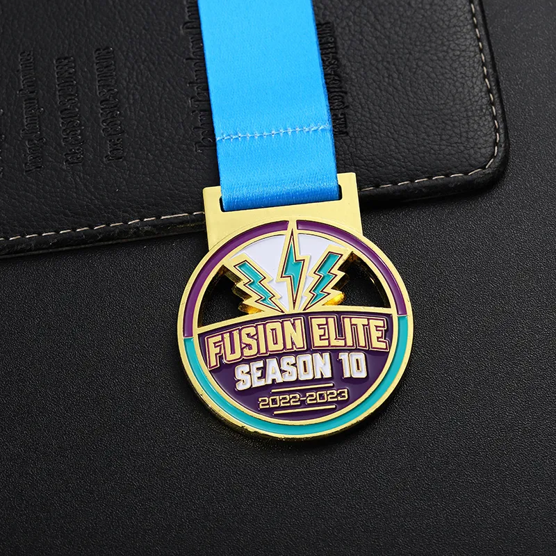 1427-5-Elite hollow baking paint with lightning element medal
