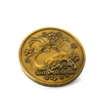 2511-3-Tokyo Toy Bus Antique Gold Commemorative Coin, Japan