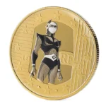 2512-5-Kamen Rider real gold with double-sided color spray coin