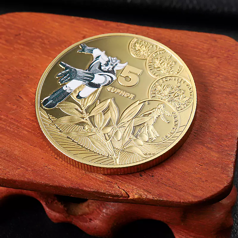 2512-7-Kamen Rider real gold with double-sided color spray coin
