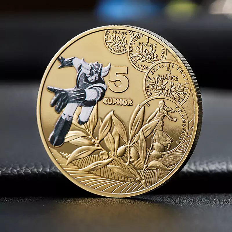 2512-8-Kamen Rider real gold with double-sided color spray coin