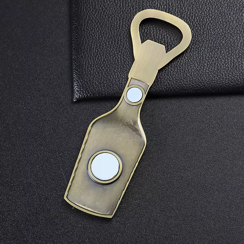 3695-8-Bottle shaped antique bronze bottle opener