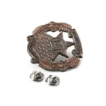 1664-4-红色古铜压铸徽章