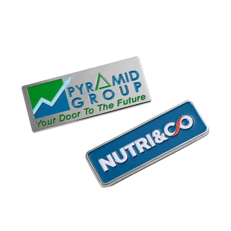 1788-4-Square Magnet Badge Nameplate Pin