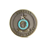 2515-1-Moneta di sfida dipinta in 3D dell'aeronautica militare pakistana