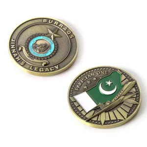 2515-5-Pakistani Air Force Armed 3D Painted Challenge Coin
