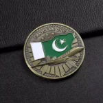 2515-7-Pakistani Air Force Armed 3D Painted Challenge Coin