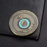 2515-9-Pakistani Air Force Armed 3D Painted Challenge Coin