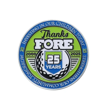 2522-3-SGM Engineering 25. Jahrestag Golf Gedenkmünze