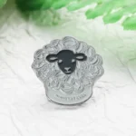 1702-3-KnitFest 2025 针织纹理羊羔金属胸针