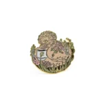 1705-8-精美的镀金动物徽章