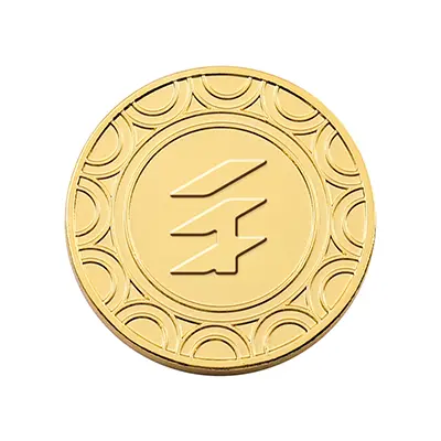 Poliertes 24K Gold