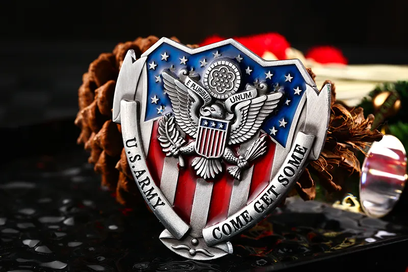 5653-4-Памятный знак отличия в форме щита, посвященный армии США