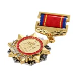 5654-1-Customized Metal Five-pointed Star Honor Badge