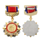 5654-2-Customized Metal Five-pointed Star Honor Badge