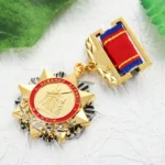 5654-6-Customized Metal Five-pointed Star Honor Badge