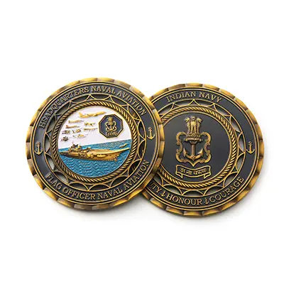 Kostenrechner für individuelle Challenge Coins – Doppelseitige Emaille-Zinkmünze