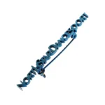 1570-3-North Star Dancing Sports 蓝色字母胸针