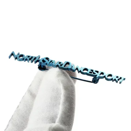 1570-4-North Star Танцевальный спорт синие буквы брошь булавки