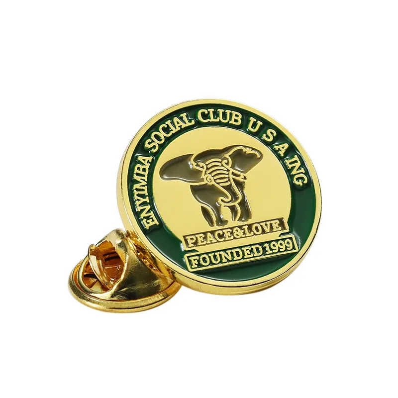 1706-4-Golden circular elephant emblem