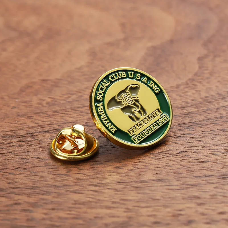 1706-5-Golden circular elephant emblem