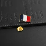 1643-6-French Flag Epoxy Resin Emblem