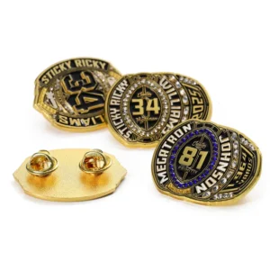 1729-1-Diamond-encrusted number commemorative badge