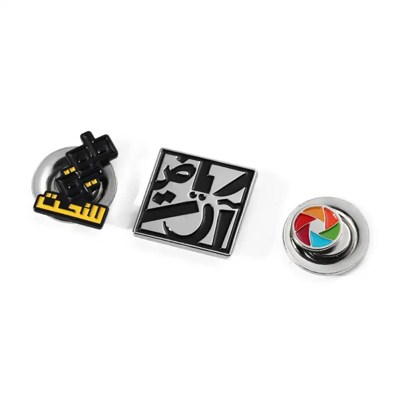 1787-2-Arabic Shaped Soft Enamel Iron Material Pin