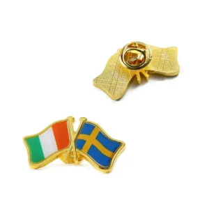 1644-3- Irish and Swedish Flag Combination Pin