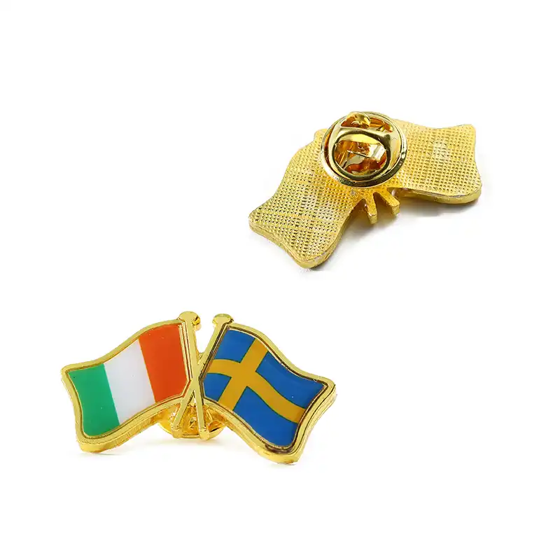 1644-3- Irish and Swedish Flag Combination Pin