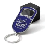 2104-2-厨师头蓝色漆银开瓶器