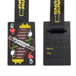1465-3-Black Square Poker Q Enamel Medal