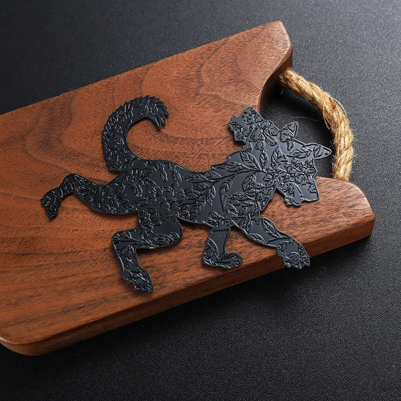 3011-6-Hollowed-out animal metal bookmarks