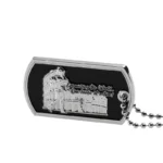 3209-1-3D raised metal dog tag
