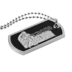 3209-4-3D raised metal dog tag