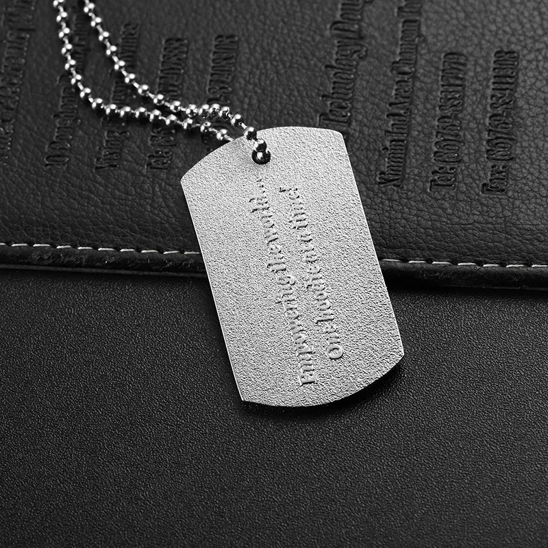 3209-6-3D raised metal dog tag
