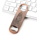 3405-1--Red copper long-shaped double-mouth bottle opener