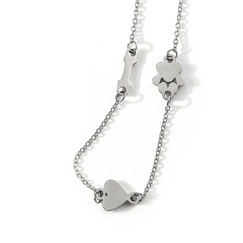 3808-2-Multi-style Stainless Steel Pendant Necklaces
